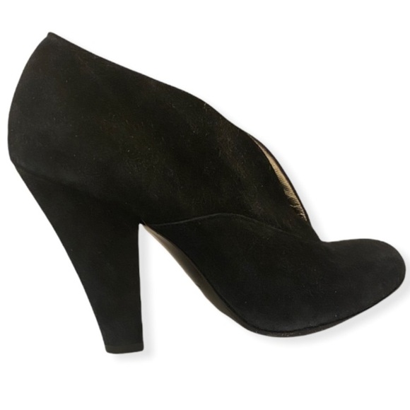 MARC JACOBS Suede Black Booties Made In Italy Sz 39 Euro (US 8) Shoes Heels - Picture 2 of 12